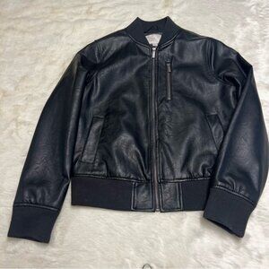 A New Day faux black leather bomber jacket